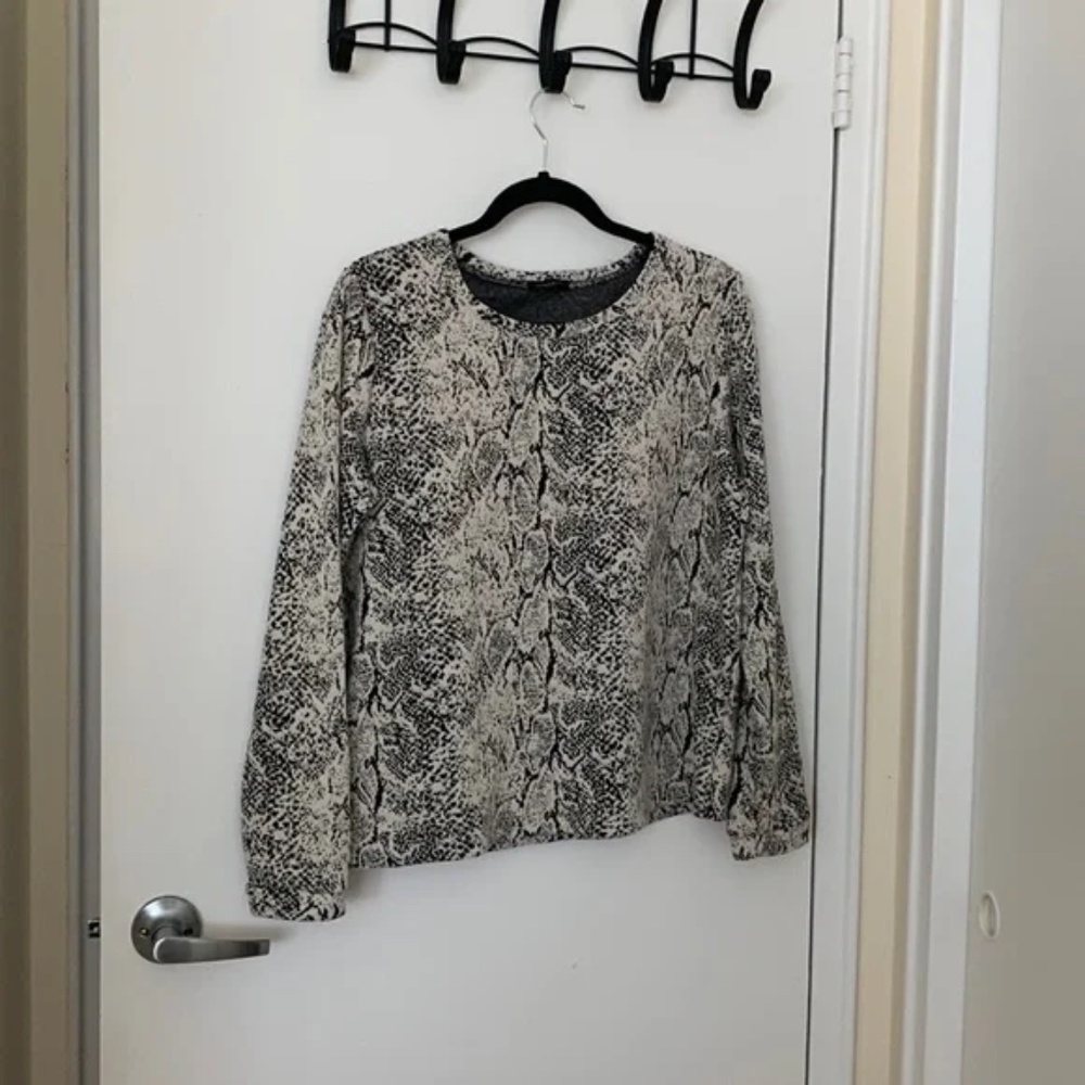 Dynamite Snake Skin Print Sweater